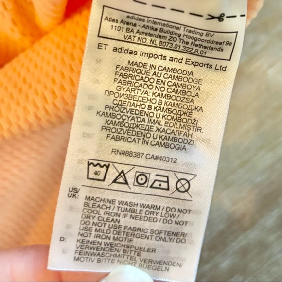 Adidas Women's Team Issue Badge of Sport Textured Hoodie, Pink, Large, NWT - Picture 5 of 13